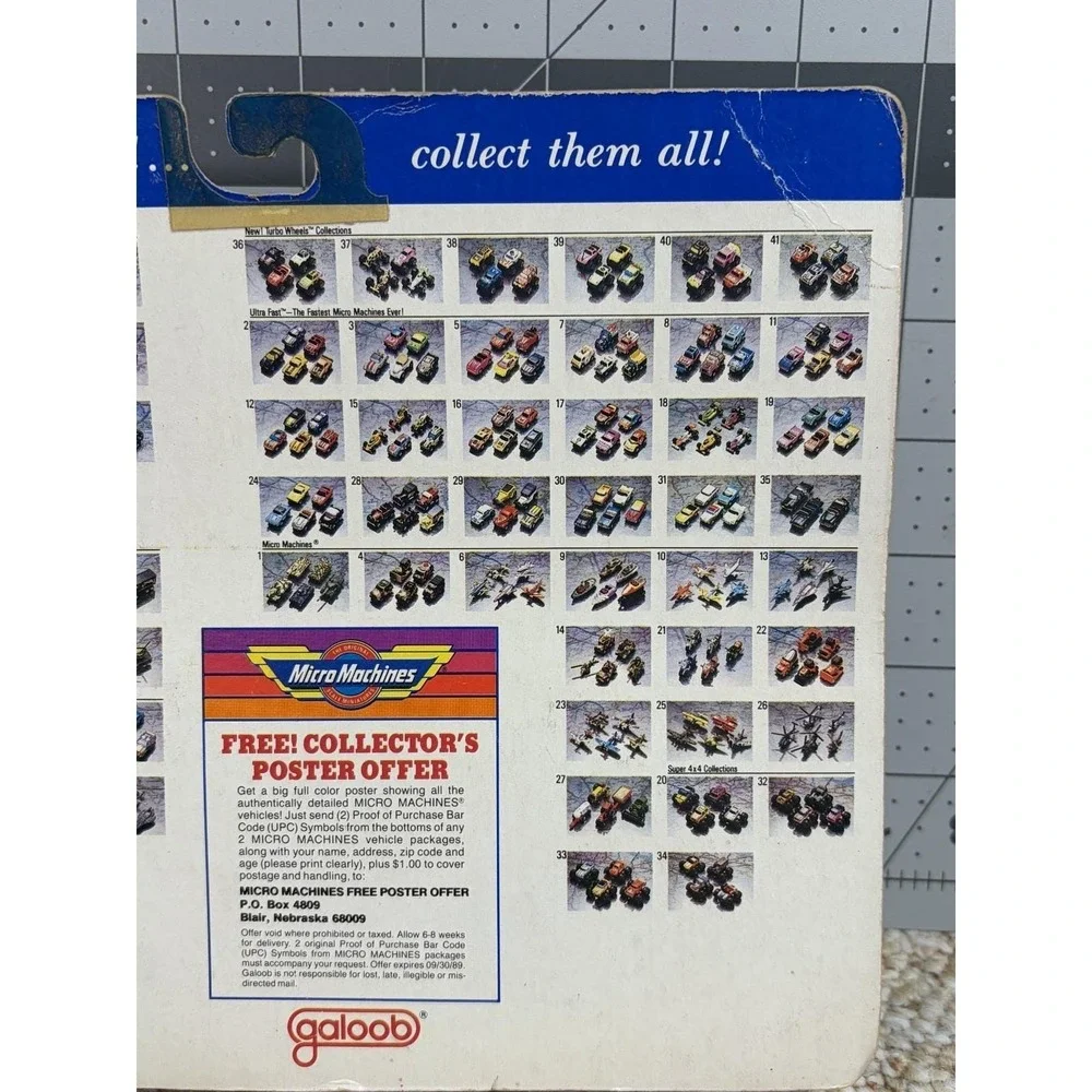 Vintage 1989 Galoob Micro Machines Insiders Collection #8 New in Package!